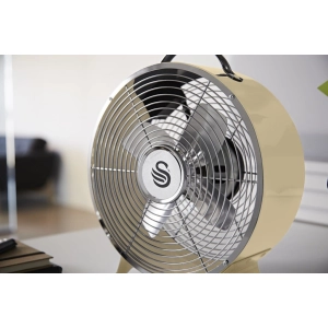 SWAN Retro 8 Inch Clock Fan