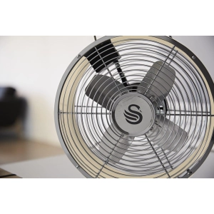 SWAN Retro 8 Inch Clock Fan