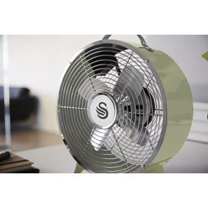 SWAN Retro 8 Inch Clock Fan