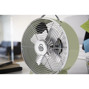 SWAN Retro 8 Inch Clock Fan