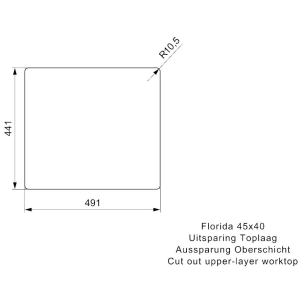 Reginox Florida 45x40 R30776