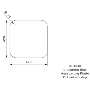 Fregadero Reginox IB 40x40 R32015