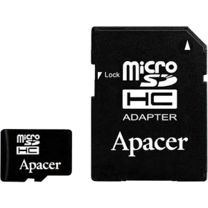 Tarjeta de memoria Apacer microSDHC UHS-I Class 10 32GB + SD adapter