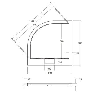 Besco Axim UltraSlim 90x90 BAX-90-NR