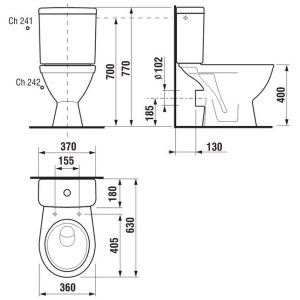 Inodoro Jika Lyra Plus H8263860002421