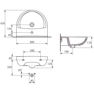 Cersanit President P 50 S-UM-P50/1-w