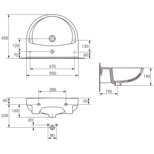 Cersanit President P 60 S-UM-P60/1-w