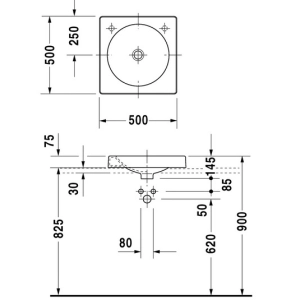 Lavabo Duravit Architec 032050