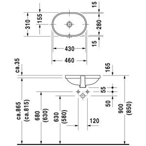 Lavabo Duravit Bathroom Foster 033643