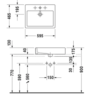 Lavabo Duravit Vero 045260