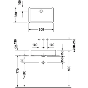 Lavabo Duravit Vero 045560