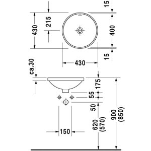 Lavabo Duravit Architec 046847