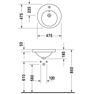 Lavabo Duravit Starck 2 047847