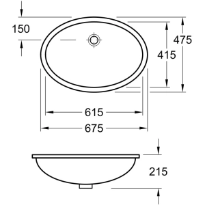 Lavabo Villeroy & Boch Evana 614400