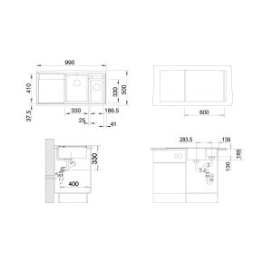 Blanco Axia II 6S-F 516879