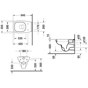 Inodoro Duravit D-Code 22090900002