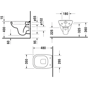 Inodoro Duravit D-Code 22110900002