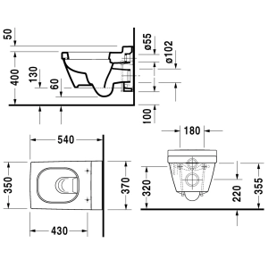 WC Duravit 2º Floor 2220090000