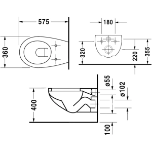 Inodoro Duravit Duraplus 2547090000