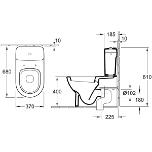 Inodoro Villeroy y Boch Subway 661010