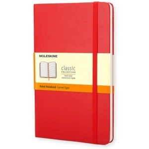 Bloc de notas Moleskine Ruled Notebook Large Red