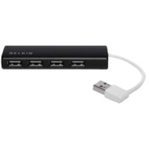 Lector de tarjetas / USB-hub Belkin 4-Port Ultra-Slim Travel Hub