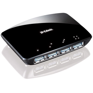 Lector de tarjetas / USB-hub D-Link DUB -1340