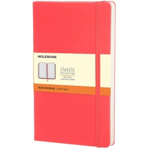 Bloc de notas Moleskine Ruled Notebook Pocket Light Red