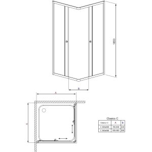 Radaway Classic C C80