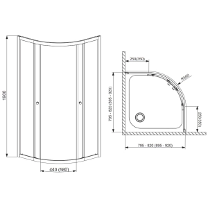 Radaway Premium A1900 A80