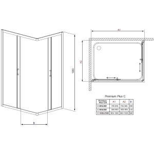 Radaway Premium Plus C1900 C80