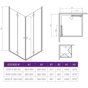 Radaway Eos KDD-B 90x90