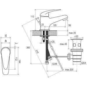 Ravak Suzan SN 011.00