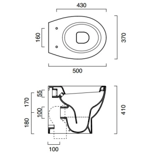 Inodoro Catalano Velis WC 50 1VPLI00