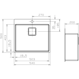 Reginox Texas 50x40 Tapwing