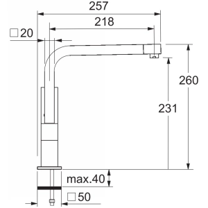 Franke Planar Angolo CG 115.0055.130