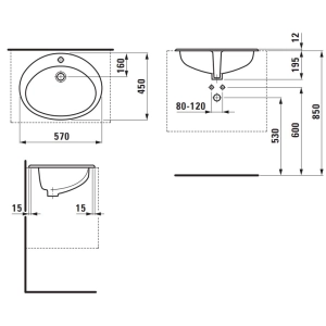 Lavabo Laufen Indova 811391