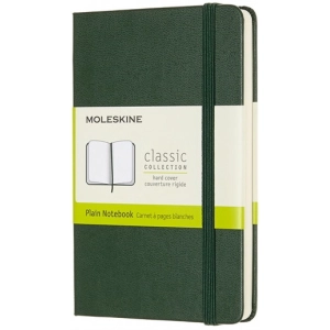 Bloc de notas Moleskine Plain Notebook Pocket Green