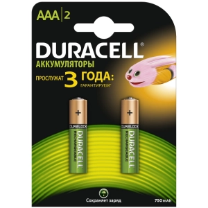 Acumulador / batería Duracell 2xAAA 750 mAh