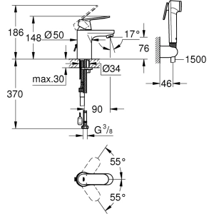 Grohe Eurosmart Cosmopolitan 23125000