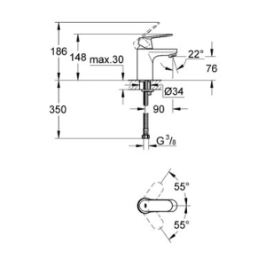 Grohe Eurosmart Cosmopolitan 32824000