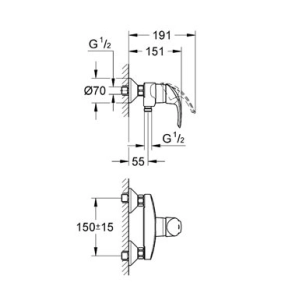 Grohe Eurosmart 33555001