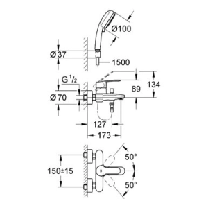 Batidora Grohe Eurostyle Cosmopolitan 33592002