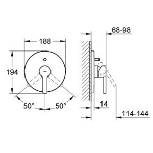 Mezclador Grohe Lineare 19297000