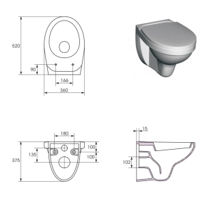 Cersanit Delfi 011 K11-0021