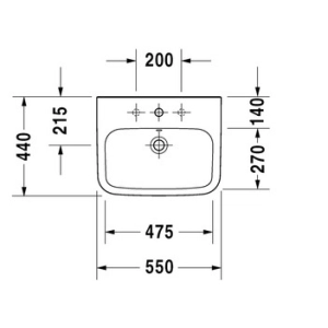 Lavabo Duravit DuraStyle 231955