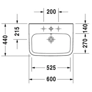 Lavabo Duravit DuraStyle 231960