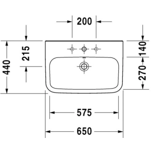 Lavabo Duravit DuraStyle 231965