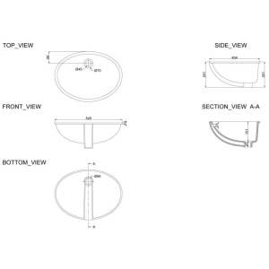 Lavabo Devit Ovale 1610136