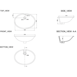 Lavabo Devit Ovale 1611136